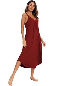 Elegante Camisón Largo de Seda Satén 100% Blanco con Cuello en V y Manga Corta, Suave, Transpirable, con Cintura Elástica, Ropa de Dormir para Mujer - Product Image 3