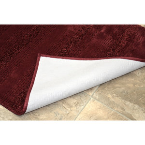 Customised Modern Classic Style Organic Maaza Rectangle <b>Nylon</b> NonSlip Striped Bath Rug Absorbent Bathroom Washable Quick Dry Rug - Product Image 5