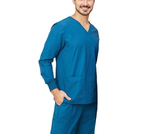 OEM Long Sleeve Custom Logo Label Dental Clinic Uniform Medical <b>Scrub</b> <b>Nurse</b> Hospital Uniform Nursing <b>Scrubs</b> Uniforms Top Pant - Product Image 4