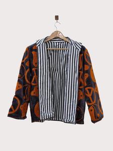 Vintage <b>Women's</b> <b>Velvet</b> Suzani Embroidered <b>Jacket</b> With Peace And Ying Yang Pattern Full Sleeve Stand Collar Boho Soft Winter Coat - Product Image 5