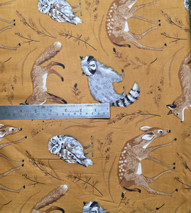 Tela de algodón con estampado de animales del bosque, muy vendida, por yarda, suave y ligera, para vestidos de mujer y regalo de costura para ella. - Product Image 3