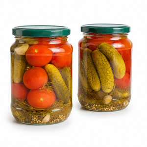 Vietnam Factory Factory Price Top Notch Quality <b>Pickled</b> Assorty Whole Unpeeled Cucumber and Tomato In Bulk - Product Image 1