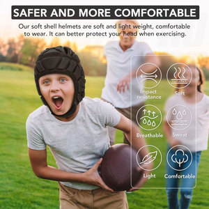 Casque de football américain souple pour jeunes, casque de football souple pour football 7v7, casque souple pour flag football, enfants, adultes, rugby - Product Image 6