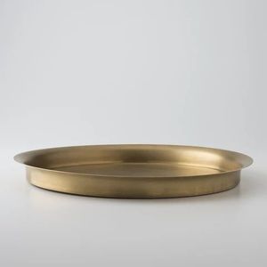 Plateau en laiton traditionnel fait main, plat de service en métal, vaisselle décorative pour les dîners indiens, les mariages et les festivals - Product Image 5
