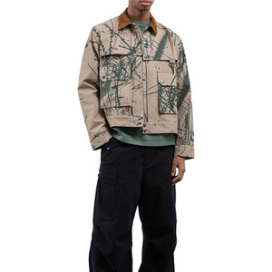 Oversize Breathable OEM Service Heavy Duty Mechanic Canvas Outdoor <b>Worker</b> <b>Jacket</b> Front Embroidery Windproof Waterproof Vintage - Product Image 2