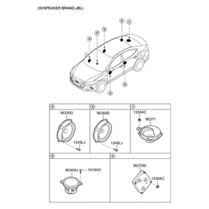 Nouveaux interrupteurs et commandes Elantra 96380F2100 - Product Image 2