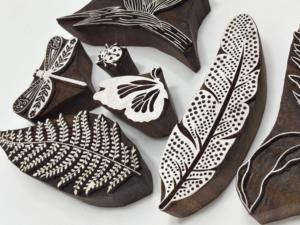 Hand Carved Wooden Printing <b>Blocks</b> Handmade Wood Stamp <b>Blocks</b> for Textile Fabric Craft Printing Wholesale Supply - Product Image 2