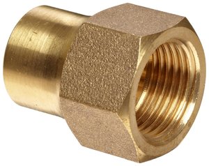 Accesorios de latón para tuberías, adaptador de 1/4 a 1/4 pulgada, tubo macho NPT de 1/4 pulgada x tubo hembra NPT de 1/4 pulgada - Product Image 2