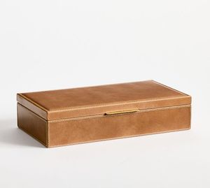 Modern Leather Storage Box Organizer with Soft Velvet Lining for <b>Watches</b> Jewelry and Personal Valuables - Product Image 5