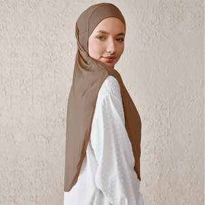 Hiyab Musulmán de Jersey Liso para Mujer, Pañuelo Islámico Elástico y Suave, Cómodo, Venta al Por Mayor - Product Image 4