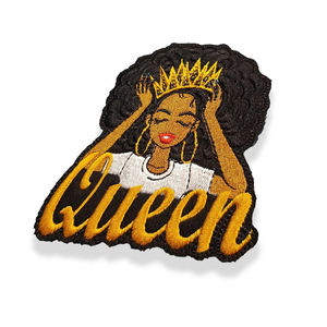 Parches Bordados Termoadhesivos de Alta Calidad con Diseño de Reina Negra, Listos para Enviar, para Coser en Ropa, Chaquetas y Jeans - Product Image 4