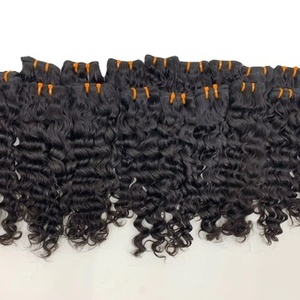 Venta al por mayor Cutícula alineada Virgen Super doble dibujado Raw Indian Remy Hair Bundles Straight Natural Human Hair Precios competitivos - Product Image 4