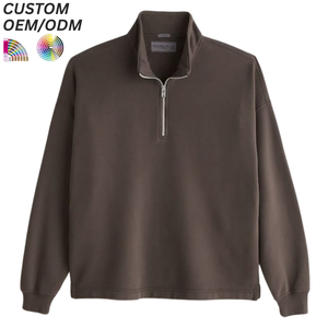 Sudadera de Cuello Redondo para Hombre, Algodón Premium, Color Sólido, Estilo Casual, Logotipo Personalizado, Soporte OEM ODM para Marca - Product Image 4