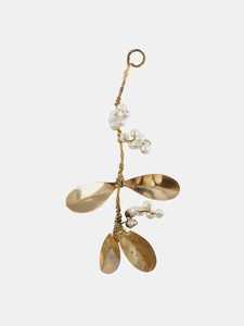Bunch Brass Dried Leaves Christmas Ornament Handicraft Decorations - Product Image 1