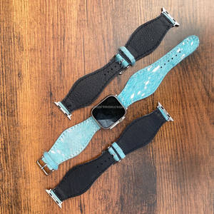 สายนาฬิกาหนังวัวเกรดพรีเมี่ยมสายนาฬิกาอัจฉริยะทำมือสายหนังแท้ทำมือ - Product Image 3