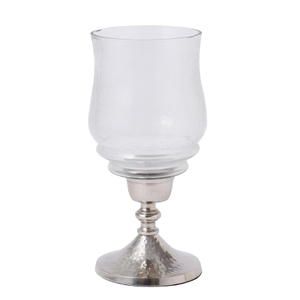 Table <b>Hurricane</b> Glass Candle Jar Holder Gold Color Metal and Glass Wedding Tabletop for Home Hotel Restaurant Decoration - Product Image 2