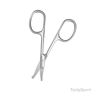 Professional Beauty Eyebrow Scissors Right-Handed Straight Blade Sharp Stainless Steel Custom Logo Comfortable Handle <b>Makeup</b> - Product Image 3