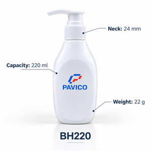 220ml Oval Cosmetic <b>Pump</b> <b>Bottle</b> 24mm Neck White Lotion <b>Shampoo</b> PET Personal Care Packaging OEM ODM Vietnam Factory Supplier - Product Image 3