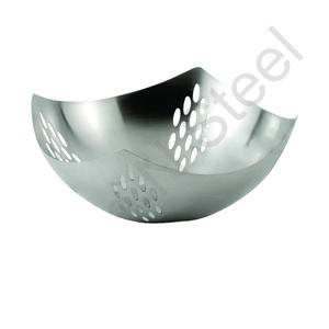 Panier circulaire en métal, support de fruits pour cuisine, ensemble de bols à soupe et nouilles, double compartiment, en acier inoxydable, décoration moderne - Product Image 1