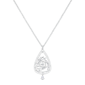 Elegante Juego de Collar y Pendientes de Diamantes de Platino Estilo Americano Real para Mujer, Ideal para Fiestas, Bodas y Festivales - Product Image 2
