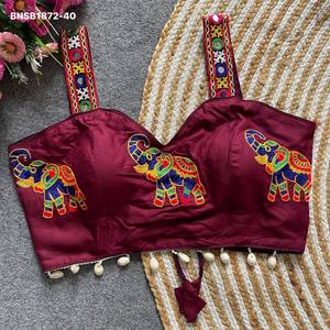 เสื้อแขนกุดผ้าคอตตอนมหัศจรรย์ทันสมัย พร้อมลายปักช้าง ตกแต่งขอบโคดี และลายซิกแซกด้านหลัง จำหน่ายราคาส่ง - Product Image 4