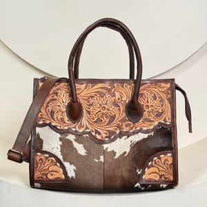 Bolso de mano multifuncional de cuero de vaca de lujo a la moda, bolso de hombro con asa de calidad Premium para mujer - Product Image 4