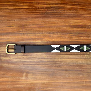 เข็มขัดหนังควายแบบมีสายเคลือบเงา หัวเข็มขัดโลหะผสมสังกะสี งานแฮนด์เมด คุณภาพพรีเมียม ความกว้าง 35 มม. ทนทาน - Product Image 5