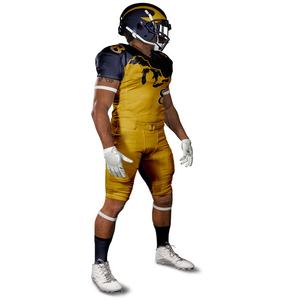 Uniforme de football américain personnalisé OEM, imprimé, sublimé, manches courtes, été, anti-humidité, protection UV - Product Image 3