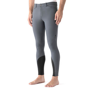 Pantalones de Montar a Caballo para Hombre, Ajustados, Transpirables, de Poliéster, Bambú y Elastano, con Cierre de Velcro - Product Image 1