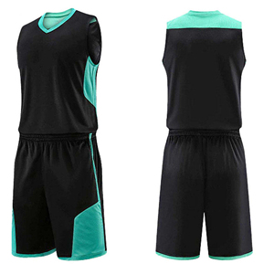 Ensemble d'uniformes de basketball personnalisés, prix de gros, couleur au choix, 100% polyester, nouveau design, vêtements de sport imprimés - Product Image 1