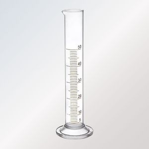 Cilindro de Laboratorio de Vidrio Transparente, Cilindro de Medición Graduado, Tubo Graduado de 50 ml, Vaso de Drenaje para Uso en Laboratorio - Product Image 1
