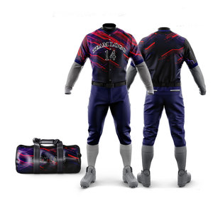 Compre al por Mayor Uniformes de Béisbol Personalizados, Transpirables y Cómodos, Conjunto de Diseño Nuevo para Equipos - Product Image 4