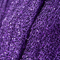 Nouvelle Arrivée - Rideau de Fond de Scène Moderne Violet Artificiel Personnalisé avec Paillettes Fantaisie pour Mariage et Décorations de Fête - Simple
