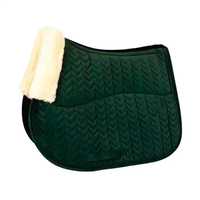 Tapis de selle de dressage et de saut tout usage personnalisé de haute qualité avec doublure en fourrure pour l'équitation et les usages équestres
