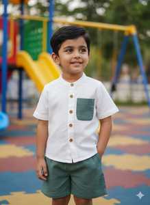 ชุดเซ็ตเสื้อผ้าเด็กผู้ชายผ้าฝ้าย จำนวน 500 ชุด ของแท้จากต้นทาง - Product Image 3