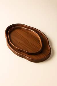 Bandeja de Almacenamiento Multifuncional de Madera de Paulownia Carbonizada de Tamaño Personalizado, Diseño Zen Asiático, Bandeja Grande de Madera - Product Image 5