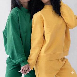 Sudadera Ecológica Extra Grande con Cuello Alto, Color Sólido, Manga Larga, 100% Algodón Tejido, Transpirable, Invierno, ODM - Product Image 6