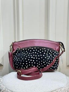 Sac à bandoulière en cuir véritable de fourrure d'animal de style occidental de haute qualité nouveau sac à main latéral de dame à la mode avec doublure en nylon - Product Image 4