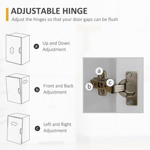 Armadio Dispensa Moderno Stile Fattoria a 4 Ante Bianco con Ripiani Regolabili - Product Image 6