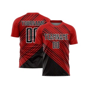 Camiseta de Fútbol Personalizada con Nombre y Número, Diseño Sublimado de Dos Tonos, 100% Poliéster, Unisex, para Verano - Product Image 4