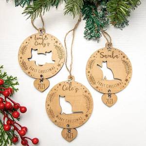 Adorno Navideño Clásico Hecho a Mano de Madera con Diseño Delicado Cortado con Láser - Product Image 6