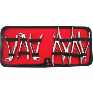 Ensemble de 7 forceps d'extraction dentaire pédiatrique, instruments d'extraction dentaire pour enfants, instruments de chirurgie orale en acier inoxydable, classe A - Product Image 2