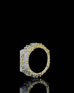 Boîtier Mod Luxe Moissanite Iced Out Bezel - Plaqué Or VVS Fait Main pour GA2100 - Product Image 2