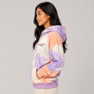 Best Quality Women <b>Tie</b> <b>Dye</b> <b>Hoodie</b> Custom Logo Soft Cotton Fleece Warm Breathable Pullover Casual Streetwear <b>Hoodie</b> Wholesale - Product Image 2