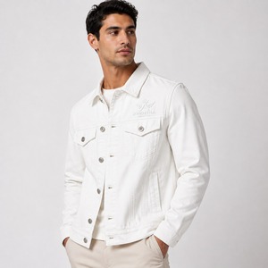 Men Denim <b>Jacket</b> Premium Casual Outerwear Men Denim <b>Jacket</b> Built With High Quality Cotton Denim Classic Button Design - Product Image 1