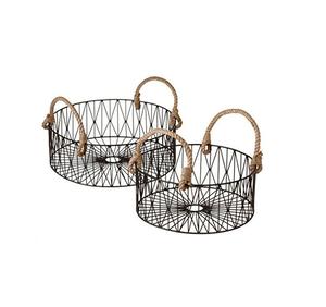 Panier à fruits en fer avec revêtement en poudre durable, conçu pour le stockage de fruits lourds et doté d'une base antidérapante stable. - Product Image 4