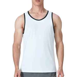 High Quality Men's Summer Tank Top Sleeveless Gym Fitness 100% Cotton Eco-Friendly Quick Dry Fashion - Product Image 1