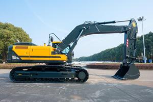 Excavadora de cadenas amarilla HX305L, potente excavadora hidráulica de 30T con sistema avanzado y operación de alta eficiencia - Product Image 5