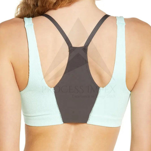 OEM Womens Performance <b>Bra</b> Athletic Training Top Premium <b>Stretch</b> Fabric Private Label Process Impex - Product Image 2