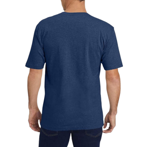 Camisetas de Verano para Hombre de Primera Calidad, Color Azul Marino, 100% Algodón, Cuello Redondo, 220 Gramos, Sólidas, de Secado Rápido, Transpirables, Tejidas, Corte Regular - Product Image 2